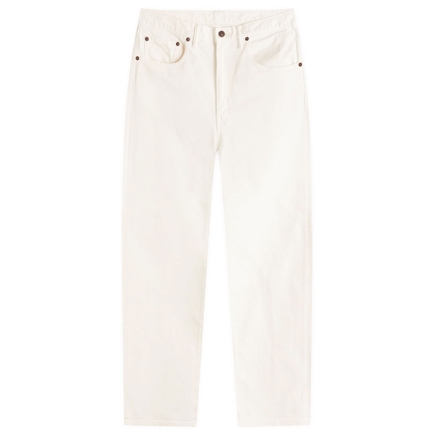Дънки BEAMS Beams Plus 5 Pocket Denim Jeans, Size Large Бяло | 3821-0004-791-01, 1