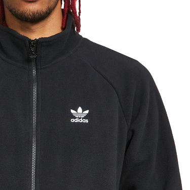 Суитчър adidas Originals Trefoil Teddy Fleece Jacket Черно | HK7295, 2