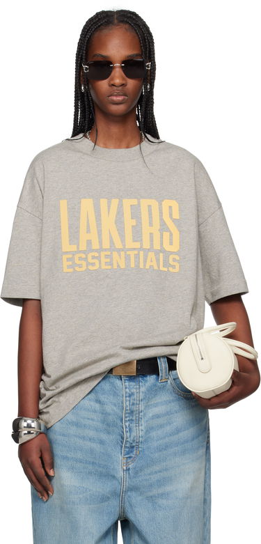 Тениска Fear of God Fear of God ESSENTIALS NBA Lakers Short Sleeve T-Shirt Сиво | 125AL244106F, 0