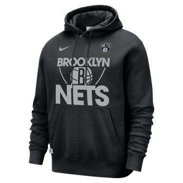Суитчър Nike Brooklyn Nets Club Courtside Nike NBA Hoodie Черно | FZ7682-010, 0
