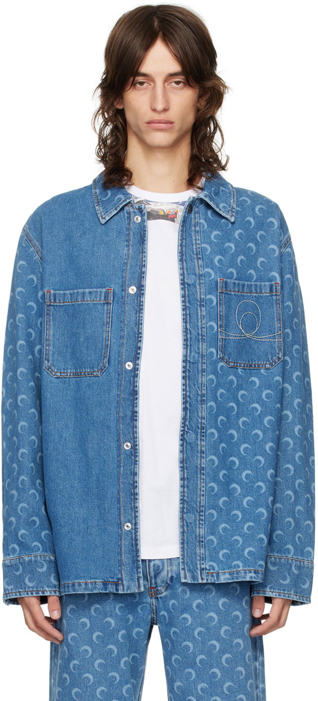 Marine Serre Moon Laser Denim Jacket
