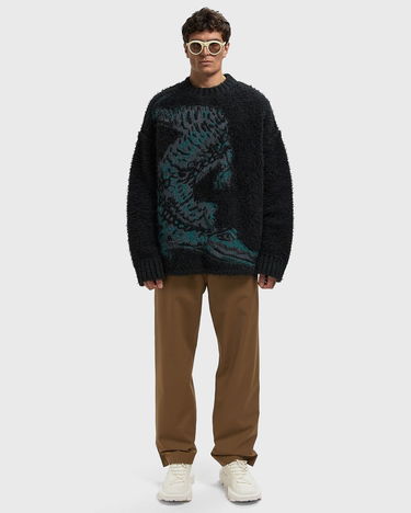 Пуловер Lacoste Crocodile Intarsia Knit Sweater Черно | AH3746-1LI, 2