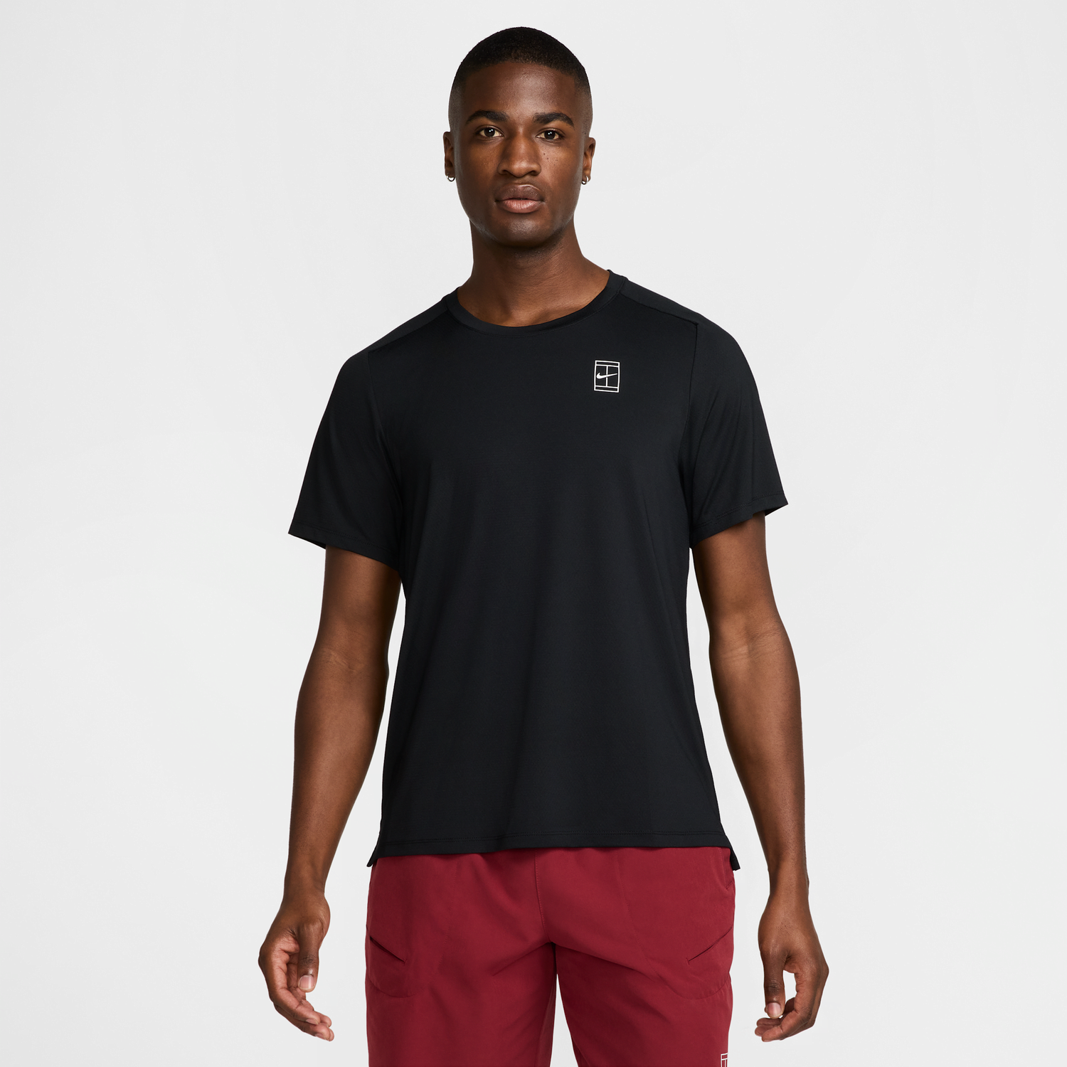 Тениска Nike NikeCourt Advantage Dri-FIT Tennis T-Shirt Черно | FZ6910-010, 1