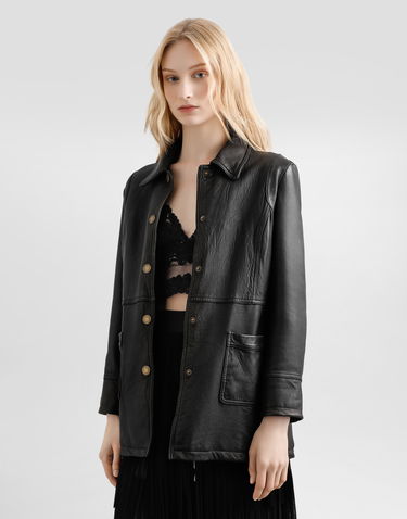 Яке Dolce & Gabbana Dolce & Gabbana Vintage Lambskin Jacket Черно | F0W3PLGDDEAN0000, 3
