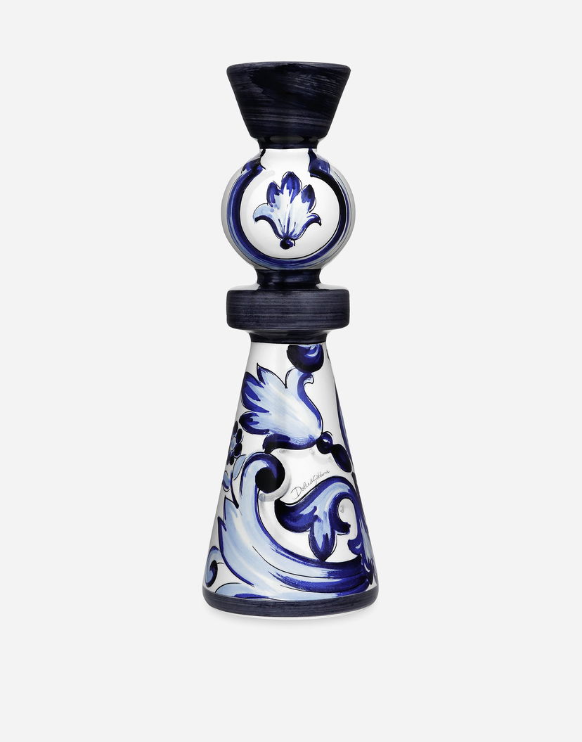 Свещи Dolce & Gabbana Ceramic Candle Holder Large Onesize Синьо | TCC186TCACDUB001
