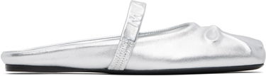 Облекло Marni Marni Leather Little Bow Sabot Slippers Металик | SBMS010400 PR695, 0