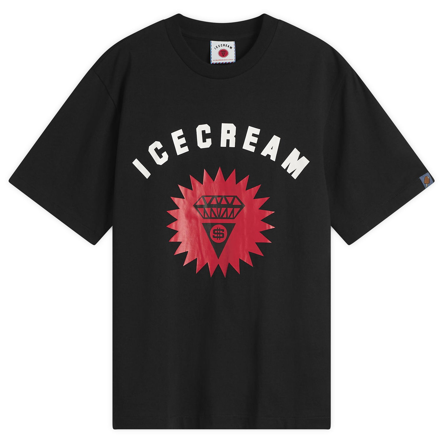 Тениска BBC IceCream Signet Logo T-Shirt Черно | IC25492-BLK, 1