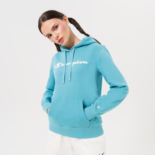 Суитчър Champion Hooded Sweatshirt Тюркоазено | 115687BS157, 0