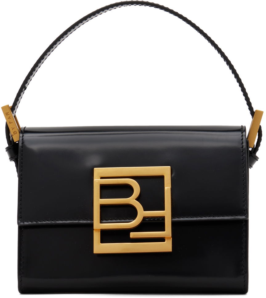 Дамска чанта BY FAR Mini Patent Leather Shoulder Bag Черно | 21FWFRNOBLWSMA, 0