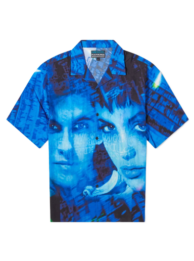 Риза Pleasures Hackers Virus Vacation Shirt Синьо | P23F061-BLK