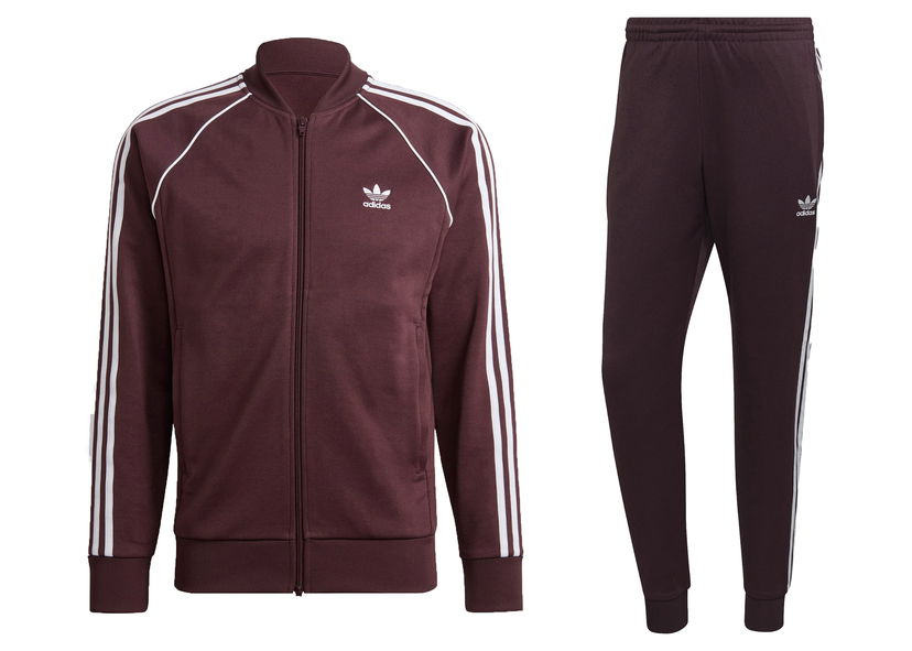 Облекло adidas Originals Primeblue SST Track Бургунди | HK7339/HK7352