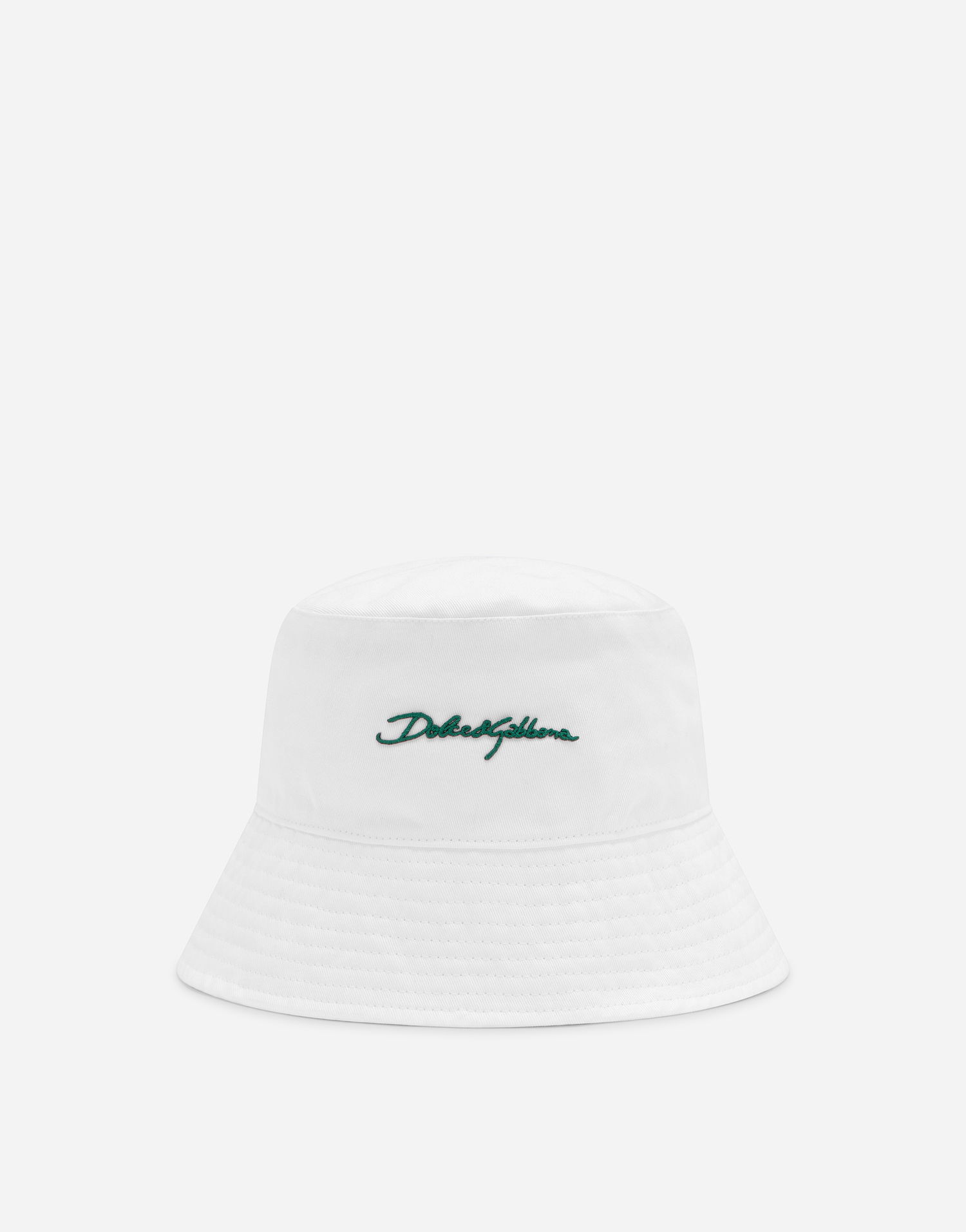 Шапка Dolce & Gabbana Logo Bucket Hat Бяло | GH895AGI334W0800, 0