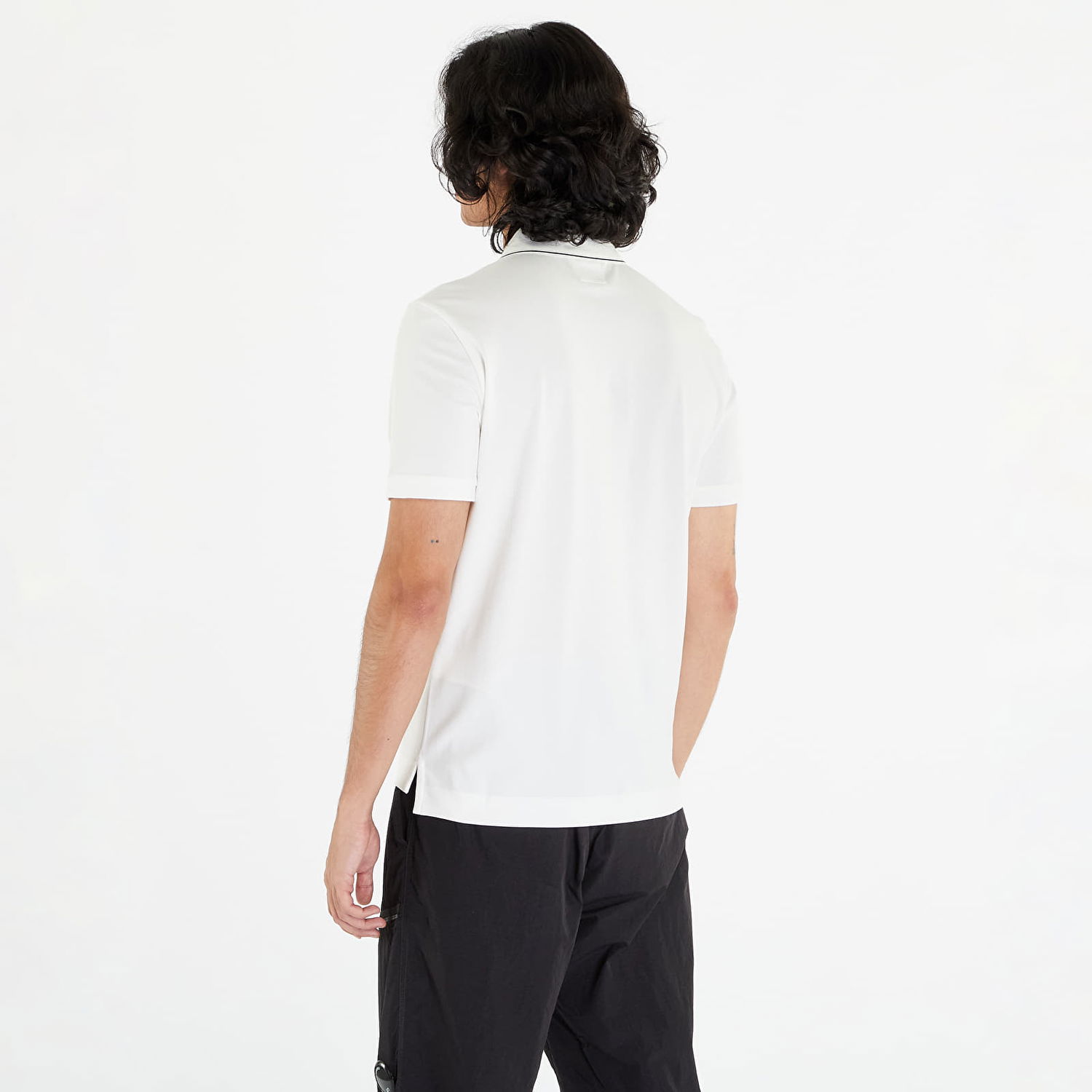 Поло тениска C.P. Company Stretch Piquet Slim Polo Tee Бяло | 15CMPL052A005263W-103, 1