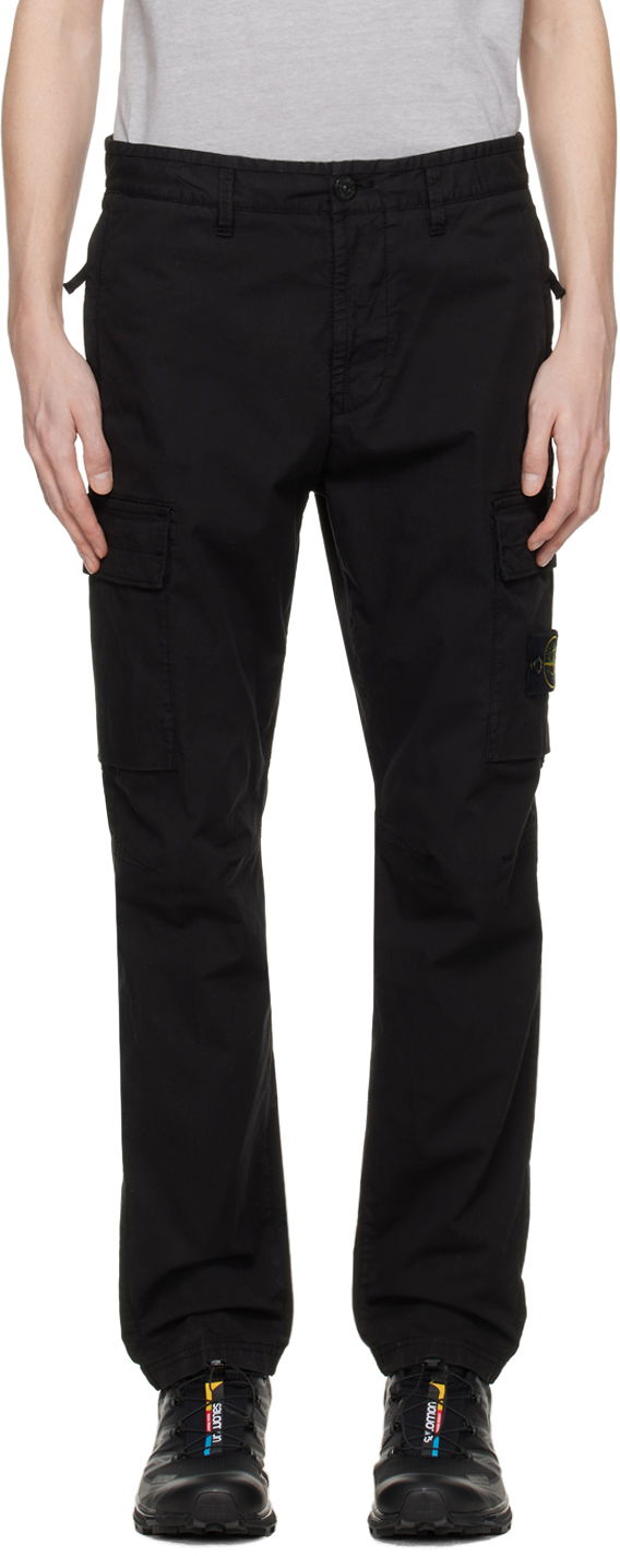 Карго панталони Stone Island Patch Cargo Pants Черно | 801530410, 0