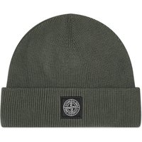 Шапка Stone Island Knitted Patch Beanie Зелено | 8015N02D7-V0059, 2