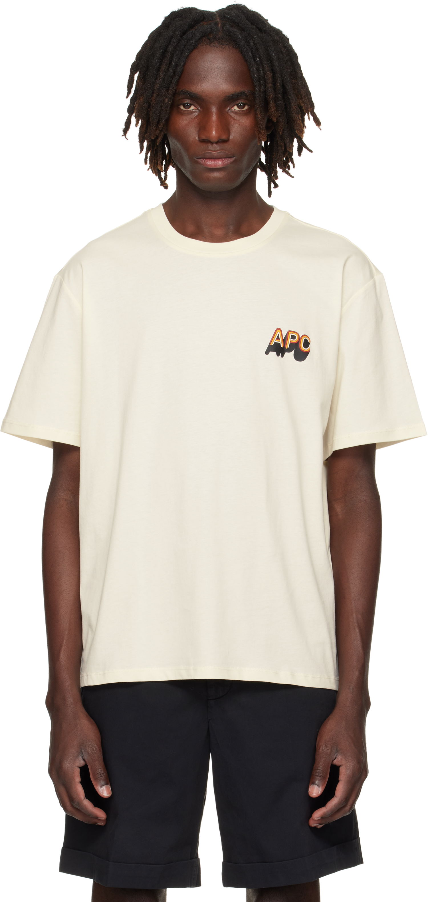 Тениска A.P.C. A.P.C. 70's H T-Shirt Бежово | COHBM-H26535, 0