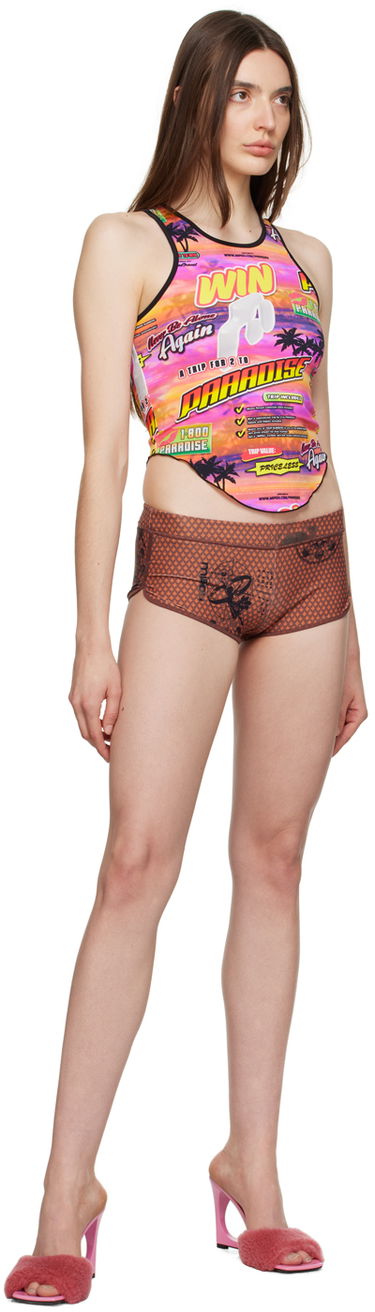 гащички Miaou Miaou Frankie Shorts Кафяво | 2023SWATL, 3