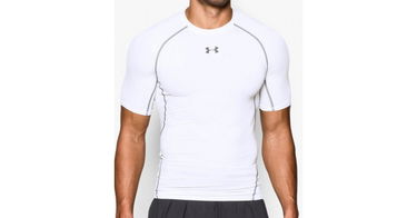 Тениска Under Armour T-Shirt HeatGear Бяло | 1257468-100, 1