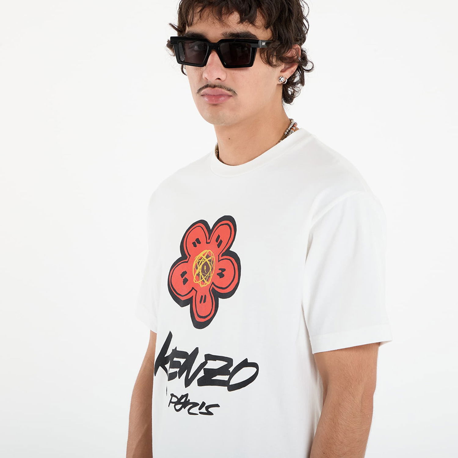 Тениска KENZO KENZO x FUTURA 2000 T-Shirt Бяло | FF65TS2654SG.02, 1