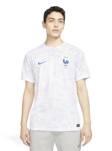 Фланелка Nike FFF 2022/23 Stadium Away Dri-FIT Football Shirt Бяло | DN0688-100