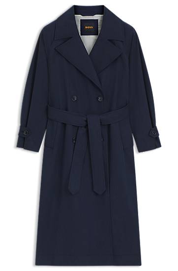 Тренчкот BOSS BOSS Peached Fabric Trench Coat Тъмно синьо | 50543216, 0