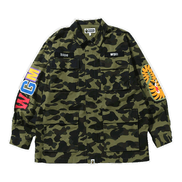 Риза BAPE 1st Camo Shark Relaxed Fit Military Shirt Зелено | 1I30 131 013 GREEN, 0