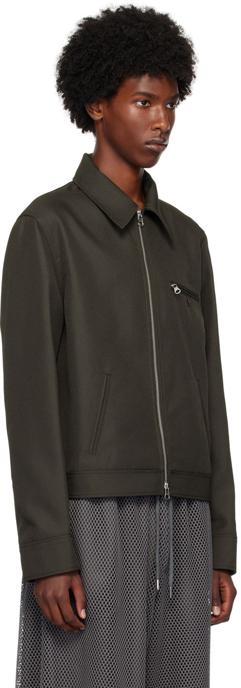 Яке бомбър Courrèges Signature Retro Zip-Up Jacket Зелено | 324CBL204PL0056, 1