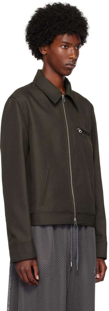 Яке бомбър Courrèges Signature Retro Zip-Up Jacket Зелено | 324CBL204PL0056, 1