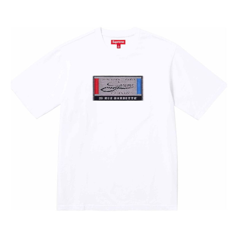 Тениска Supreme Intarsia Label T-Shirt Бяло | SUP-SS24-283