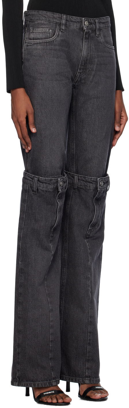 Дънки Coperni Coperni Open Knee Denim Jeans Черно | COPP55852, 1