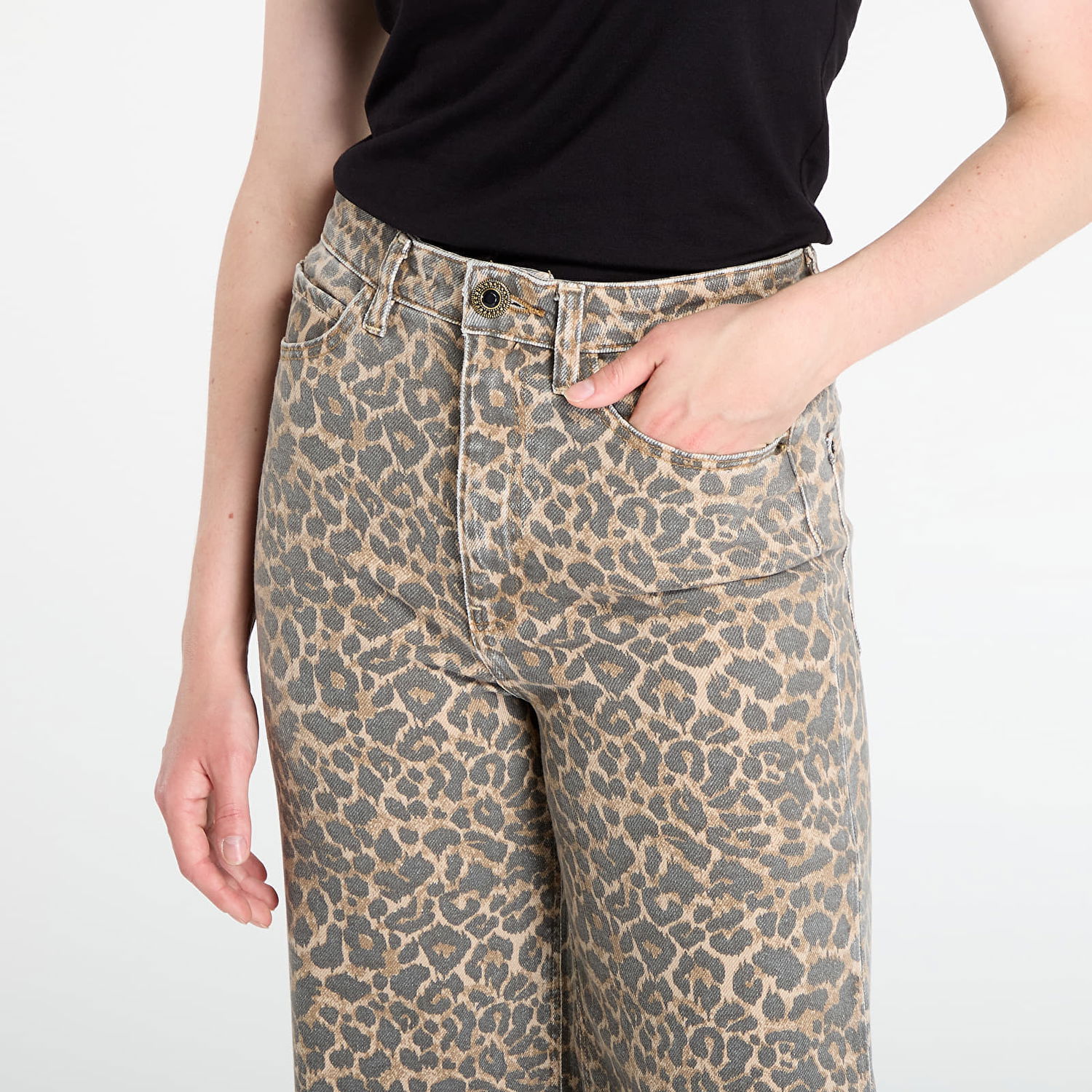 Панталони GUESS Pants Wide Leg Brown Бежово | W5YA1AWHFP2-P7XQ, 1