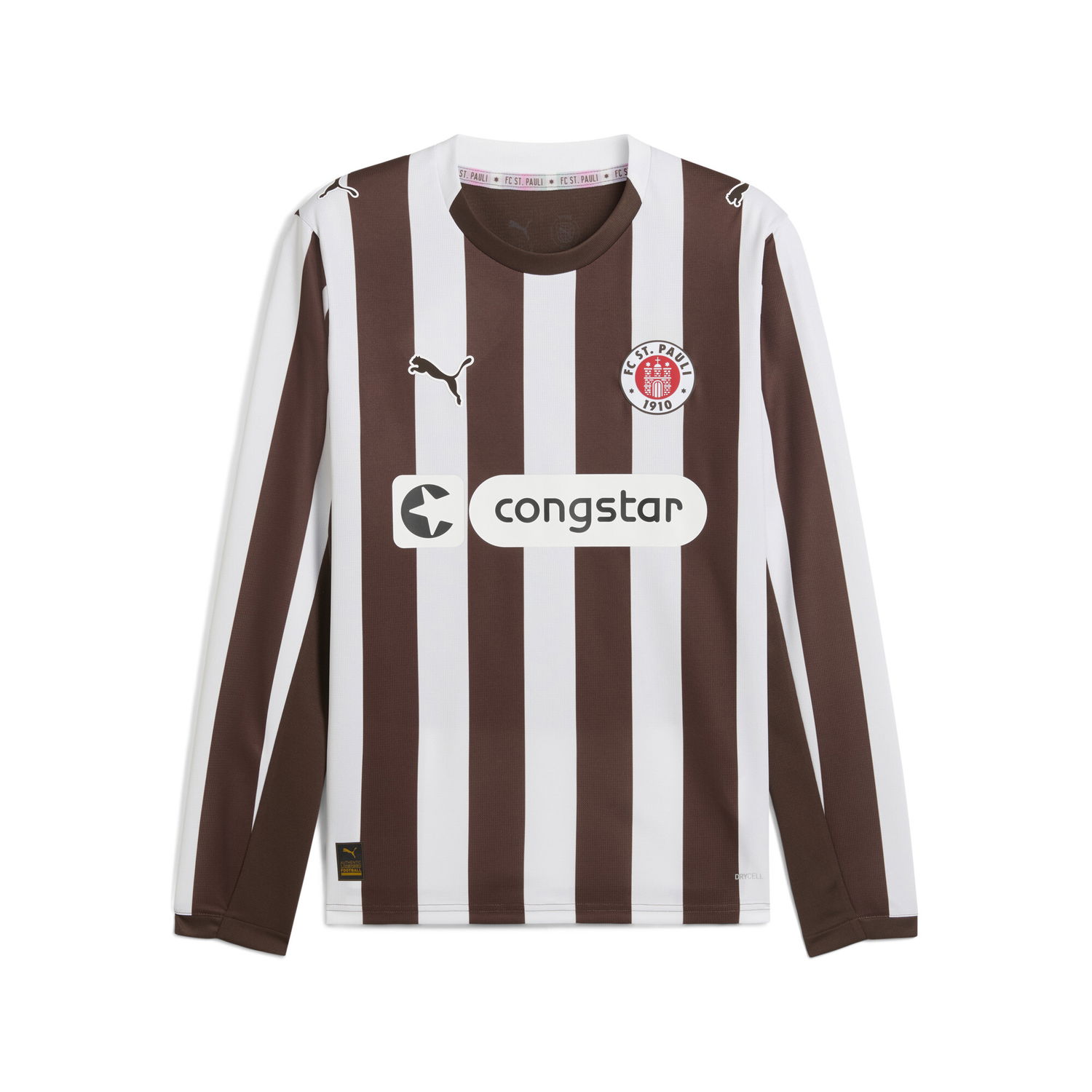 Фланелка Puma FC St. Pauli 25/26 Home Long Sleeve Jersey Кафяво | 783066_01, 0