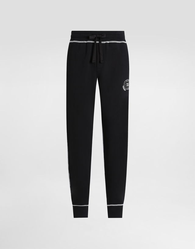 Dolce & Gabbana Jersey Trousers with Embroidery