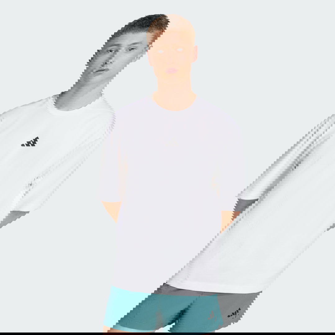 Тениска adidas Performance Power Oversize T-Shirt Бяло | JV9683, 0