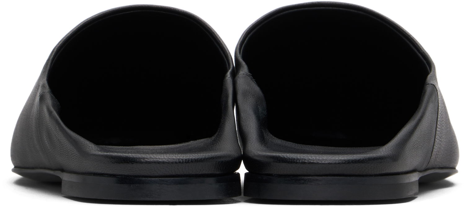 Кецове и обувки Courrèges Courrèges Heritage Leather Mules Черно | 125SCS108AG0030, 1