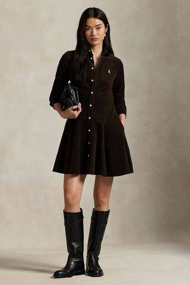Polo Ralph Lauren Corduroy Mini Shirtdress