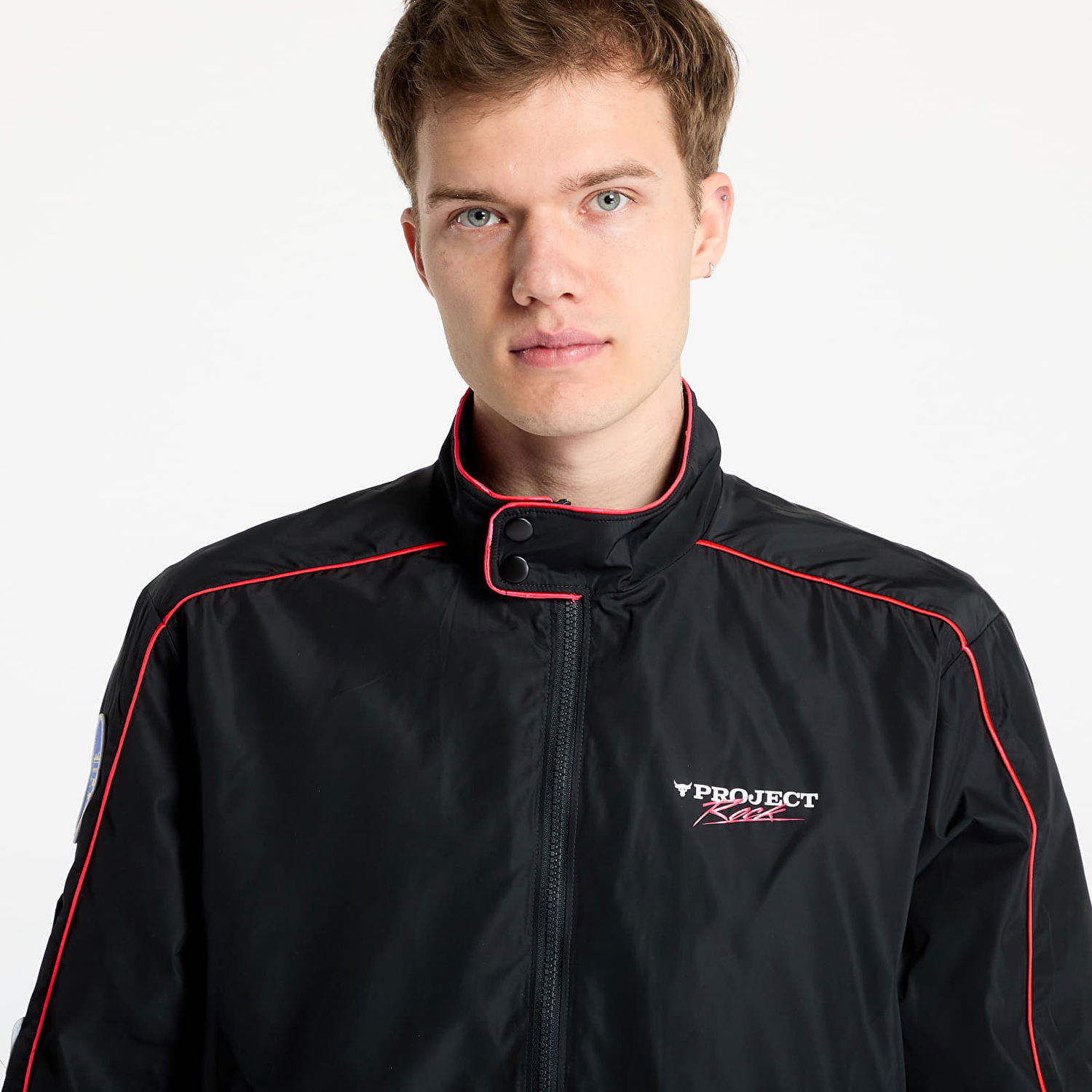 Яке бомбър Under Armour Project Rock Warmup Jacket Черно | 1389931-001, 1