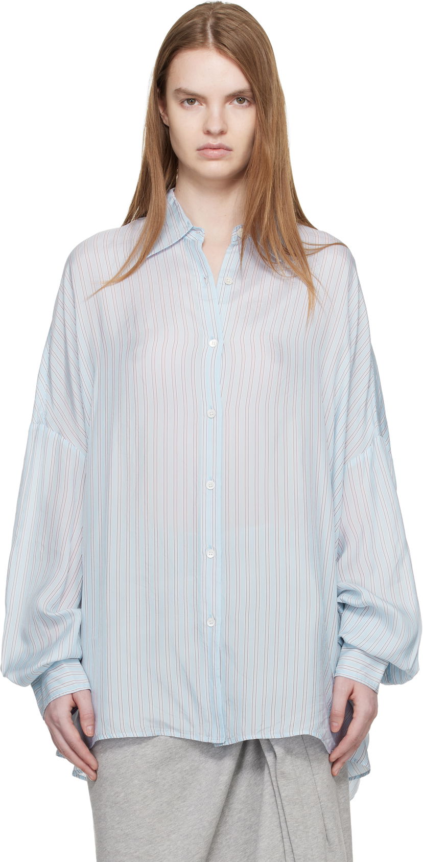 Риза Dries Van Noten Dries Van Noten Cotton Cocoon Shirt Многоцветен | 261-130700-3276