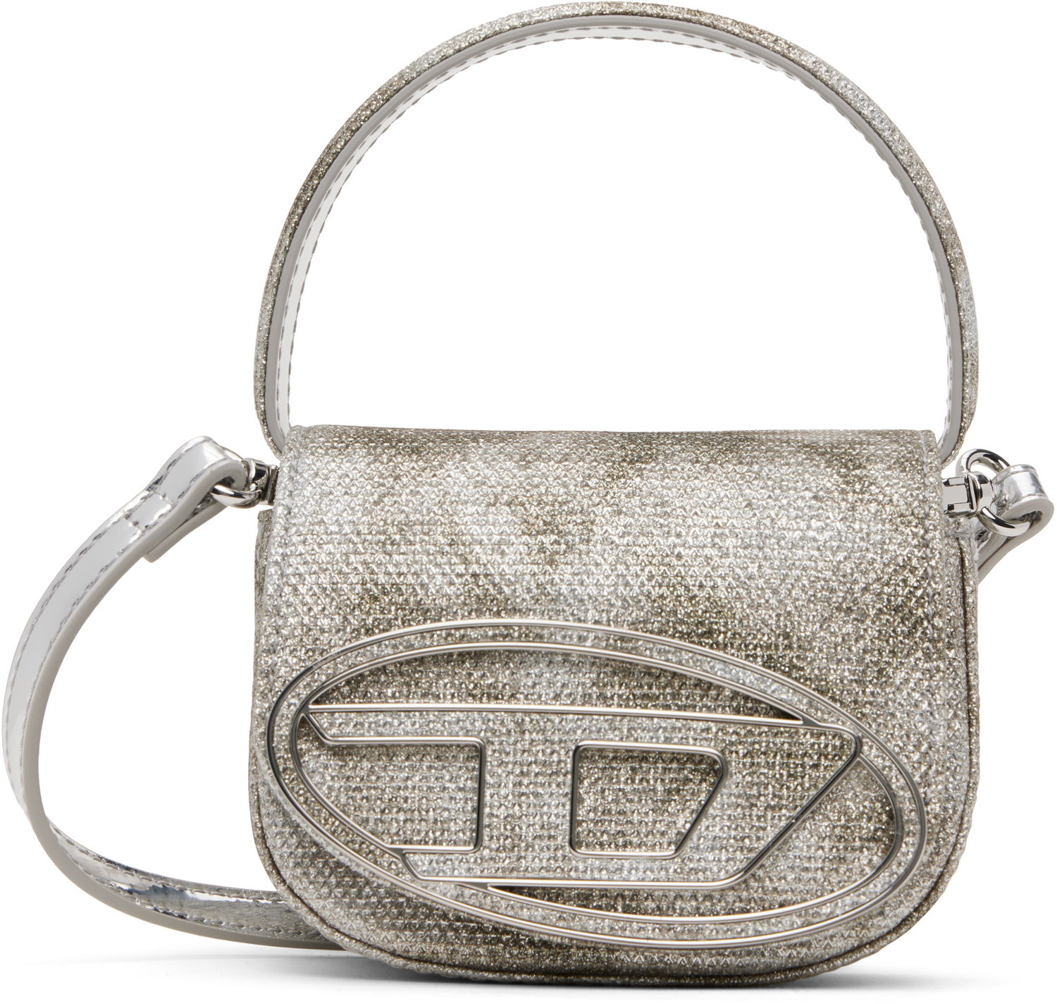 Дамска чанта Diesel Diesel 1DR XS Glitter Saddle Bag Металик | X08709 P2197, 0