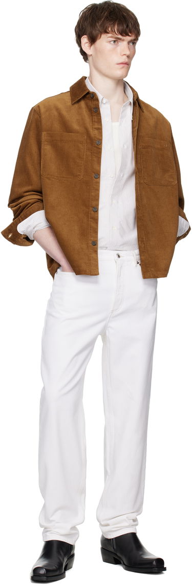 Риза A.P.C. A.P.C. Leon Corduroy Overshirt Кафяво | COHHO-H32019, 4