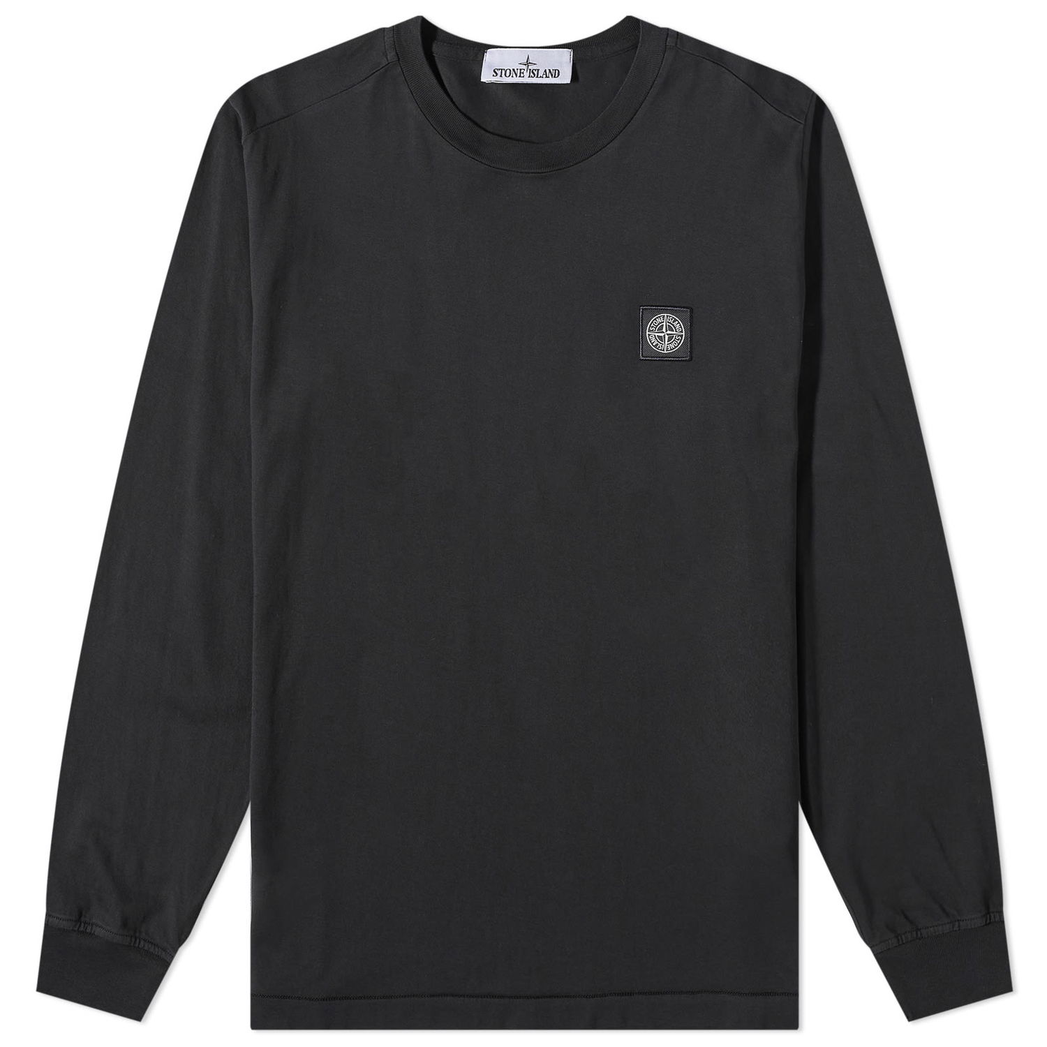Тениска Stone Island Long Sleeve Patch Tee Черно | 101522713-A0029, 0