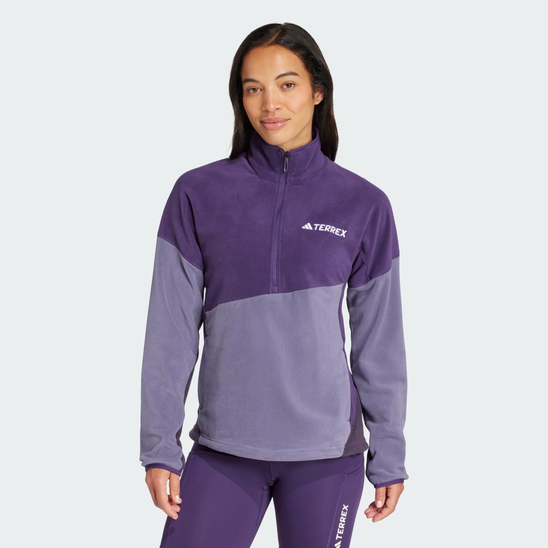 Пуловер adidas Performance Terrex Multi Climawarm Fleece Jacket Лилаво | JN0941, 0