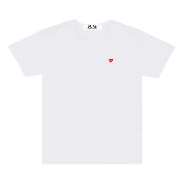 Тениска Comme des Garçons PLAY Small Heart T-Shirt Бяло | AZ T303 051 2, 0