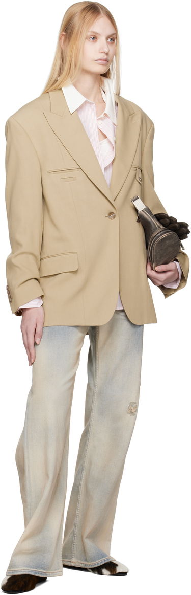 Палта Acne Studios Acne Studios Relaxed Fit Blazer Бежово | AH0302-, 3