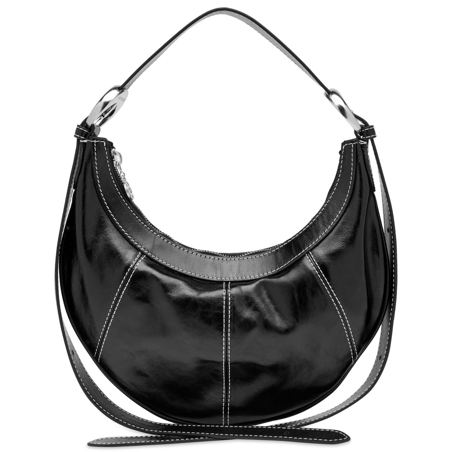 Чанта през рамо Marine Serre Soft Moon Cross Body Bag Черно | WBA003-BK99, 0