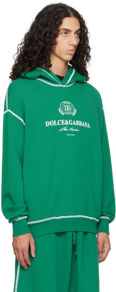 Суитчър Dolce & Gabbana Designer Logo Hoodie Зелено | G9BDXZG7NON, 1