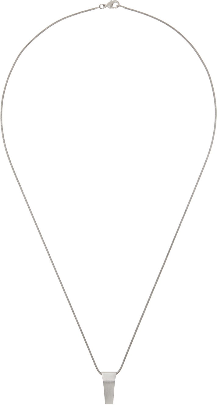 Колие Rick Owens Silver Porterville Mini Trunk Charm Necklace Металик | RJ0000099 MMT, 0