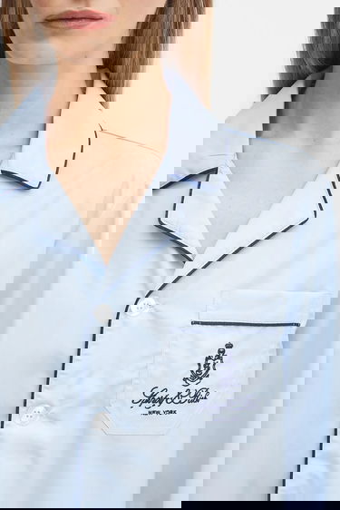 Пижама Sporty & Rich Sporty & Rich Vendome Pyjama Shirt Синьо | SI021602231BL90, 3