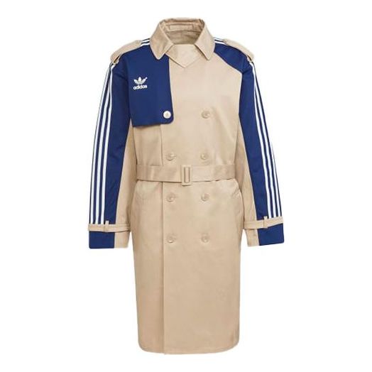 Тренчкот adidas Originals Originals Contrasting Lapel Windbreaker Бежово | H33465