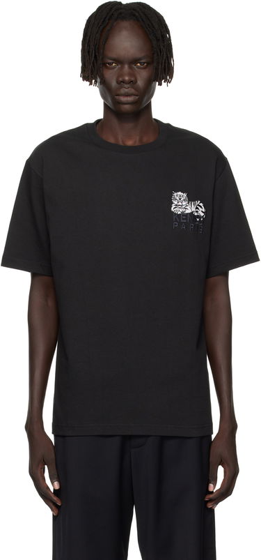 Тениска KENZO Kenzo Paris 'KENZO Happy Tiger' Embroidered T-Shirt Черно | FF65TS2554SI, 0